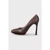 Snakeskin heels