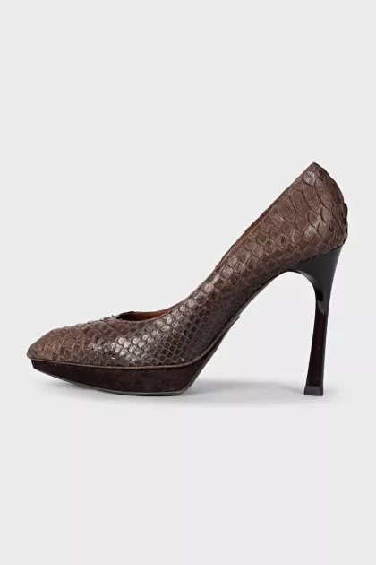Snakeskin heels