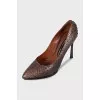 Snakeskin heels