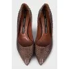 Snakeskin heels