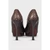 Snakeskin heels