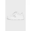 Leather sneakers with Velcro ID