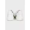 Leather sneakers with Velcro ID