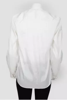 Milky silk blouse