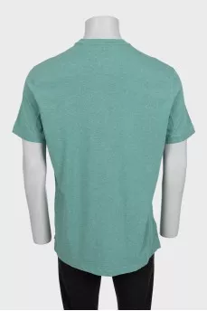 Men's straight-cut polo shirt with buttons