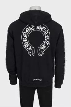 Men's zip-up sweatshirt with logo