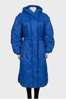Insulated coat with detachable sleeves