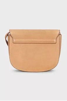 Kaia leather bag with logo