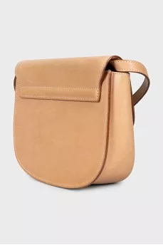 Kaia leather bag with logo