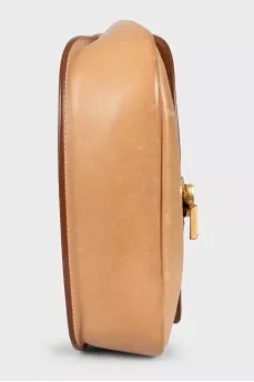 Kaia leather bag with logo