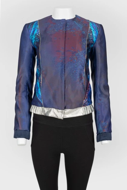 Purple zipper bomber