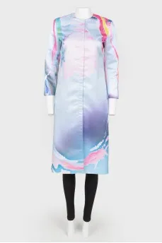 Multicolored zipper dress