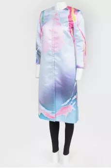 Multicolored zipper dress