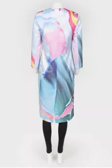 Multicolored zipper dress