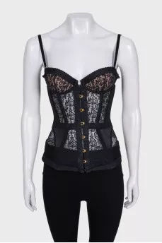 Mercy Black Lace Corset