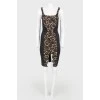 Belly dress with lace with tag