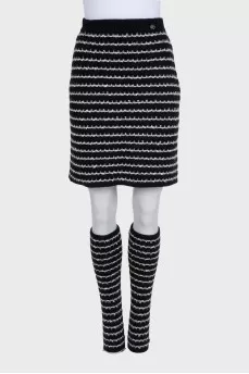 Woolen set of skirt and leggings