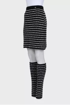 Woolen set of skirt and leggings