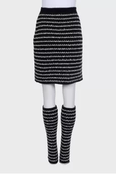 Woolen set of skirt and leggings