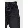Черные джинсы straight fit с карманами