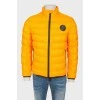 Men's yellow zipper jacket