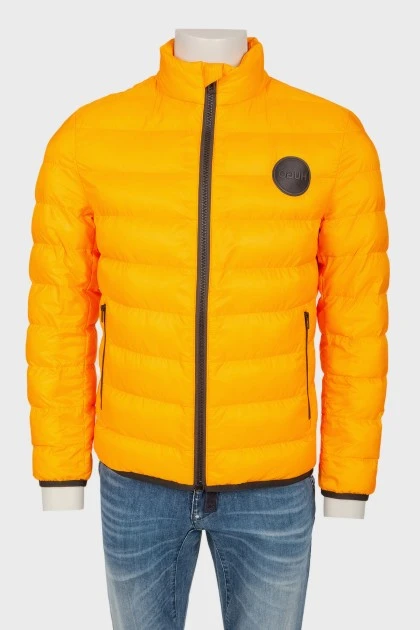 Men's yellow zipper jacket