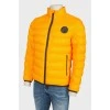 Men's yellow zipper jacket