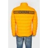 Men's yellow zipper jacket