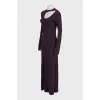 Bodycon dress with decorative cutouts