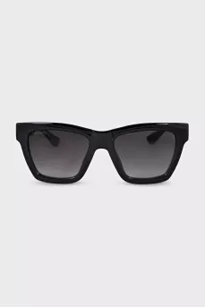 Солнцезащитные очки wayfarer с черной оправой