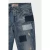 Джинсовые шорты skinny fit с потёртостями