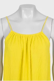 Loose-fitting sundress with an open back