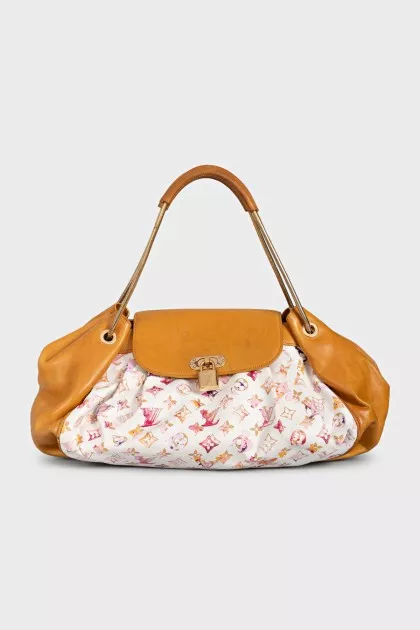 Винтажный тоут Jamais из канвы by Louis Vuitton x Richard Prince