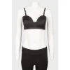 Black strappy top
