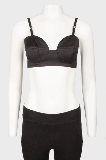 Black strappy top