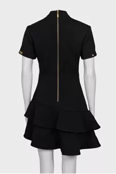 Fitted dress with gold decor