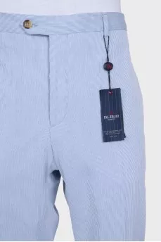 Men's straight striped trousers