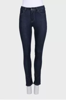Джинсы skinny синего цвета