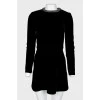 Velvet metallic decorations dress