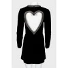 Velvet metallic decorations dress