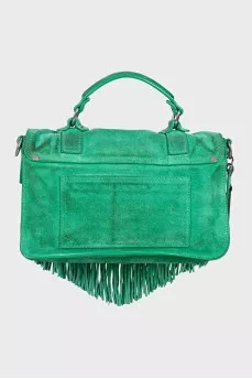 PS1 Green Suede Fringe Bag
