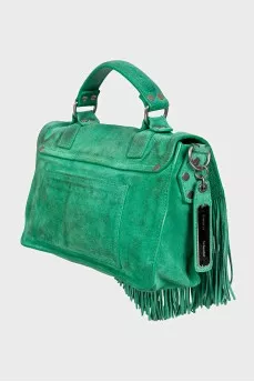 PS1 Green Suede Fringe Bag