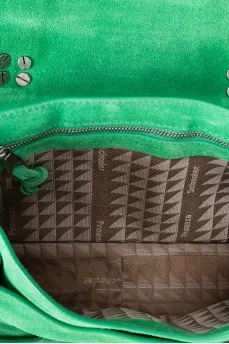 PS1 Green Suede Fringe Bag