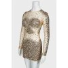Dressing up transparent with rhinestones