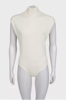 Sleeveless turtleneck bodysuit