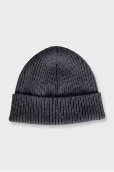 Wool hat with logo