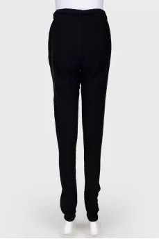 Sports trousers with emblem