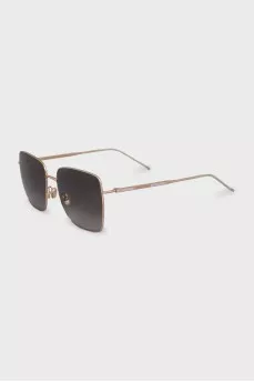 Square gold frame sunglasses