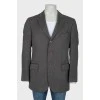 Men's single-breasted blazer black