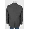 Men's single-breasted blazer black